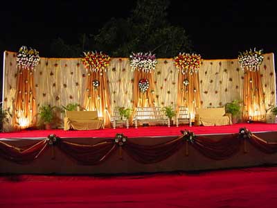 Indian wedding stage decor 2012